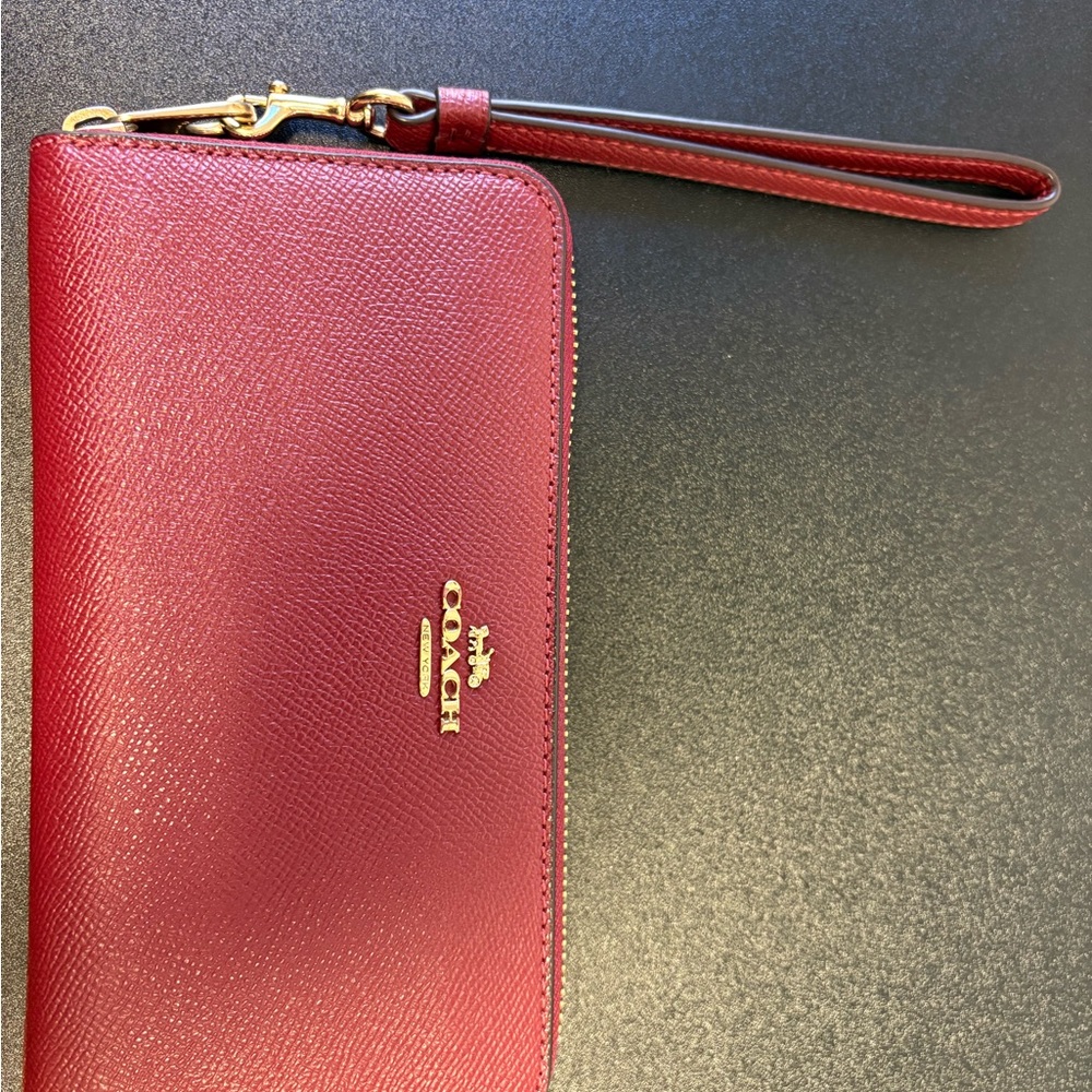 Coach Red Wristlet Wallet